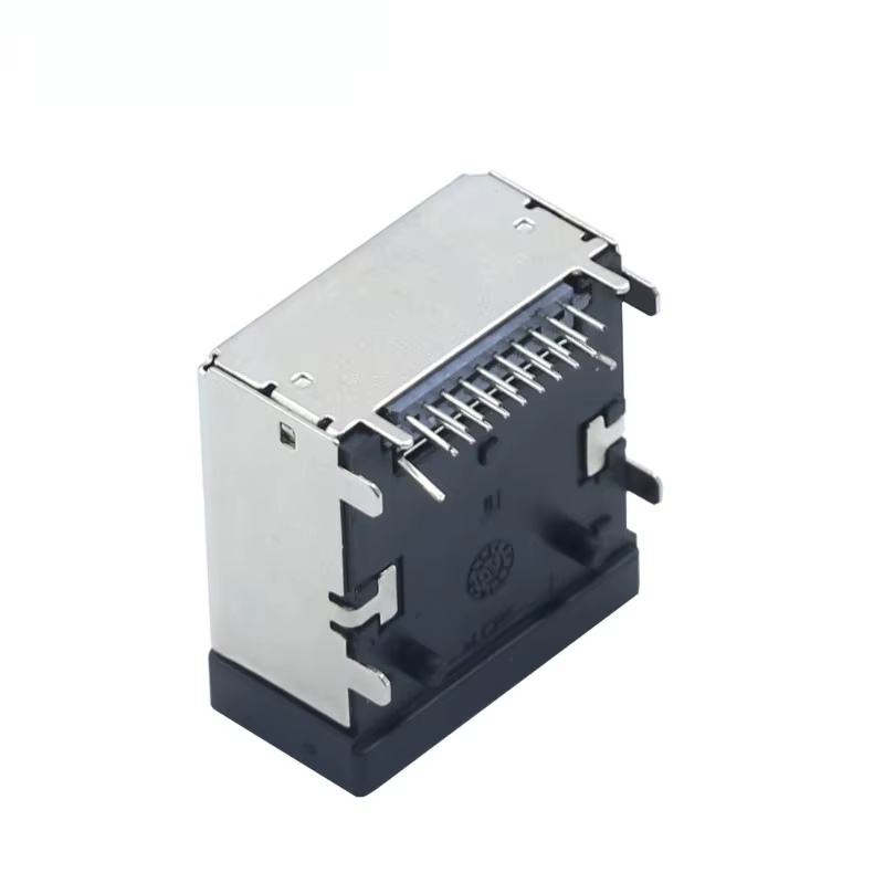 Vista frontal del conector