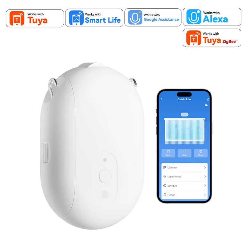 Motor Cortina Inteligente Tuya Zigbee – Compatible Alexa Google Siri - imagen 3