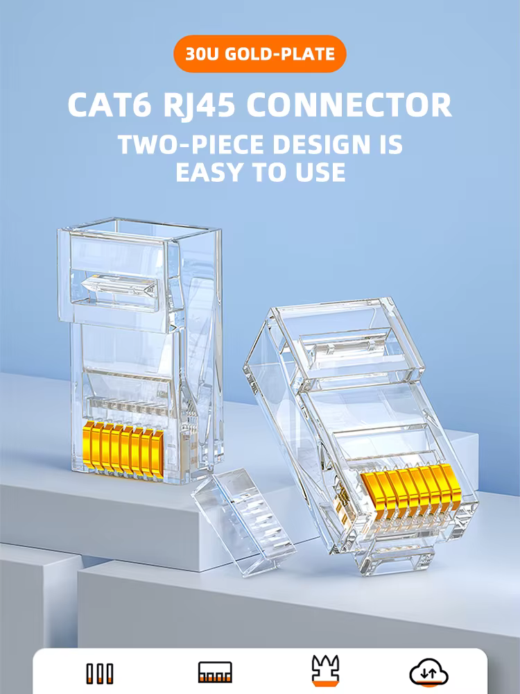 Conectores RJ45 ZoeRax Cat6 en blister
