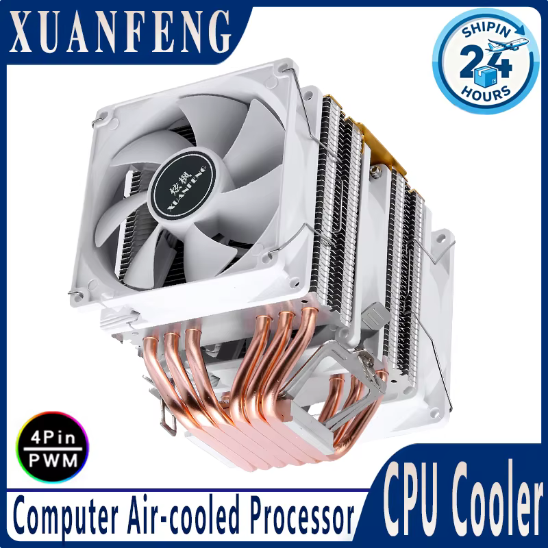 Disipador CPU Xuanfeng Doble Torre con Tubos de Calor AM5 LGA1700