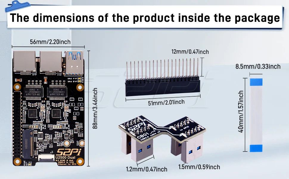 Conector y diseño compacto para montaje superior