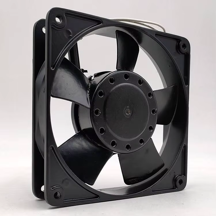 Detalle de las aspas del ventilador