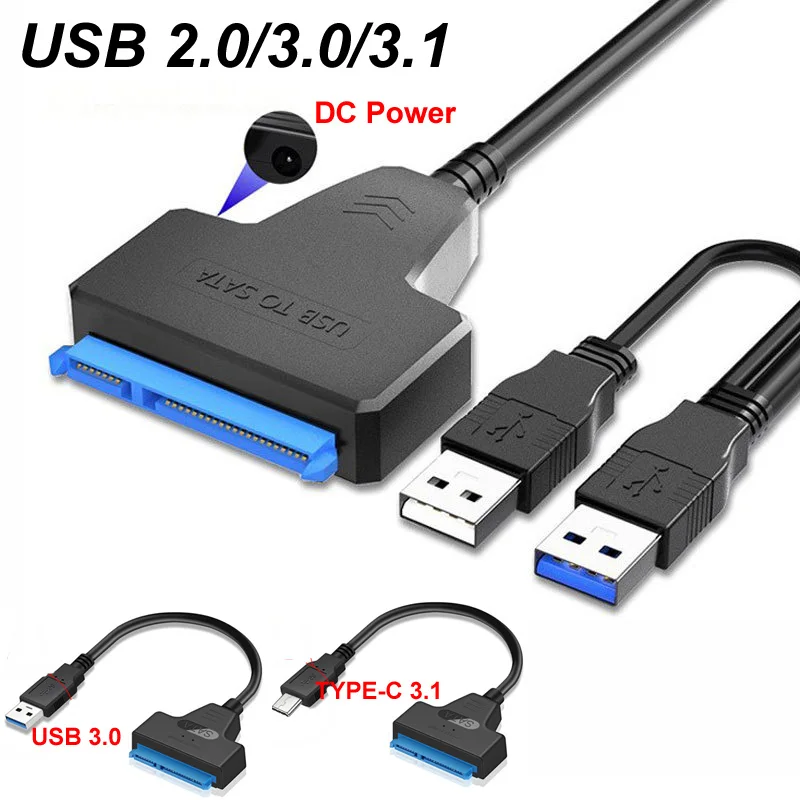 Adaptador USB 3.0 a SATA III para SSD/HDD externo