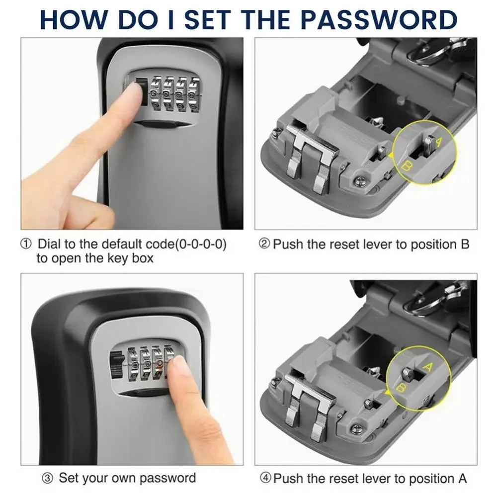 Caja de Seguridad para Llaves con Código y Montaje en Pared - imagen 4