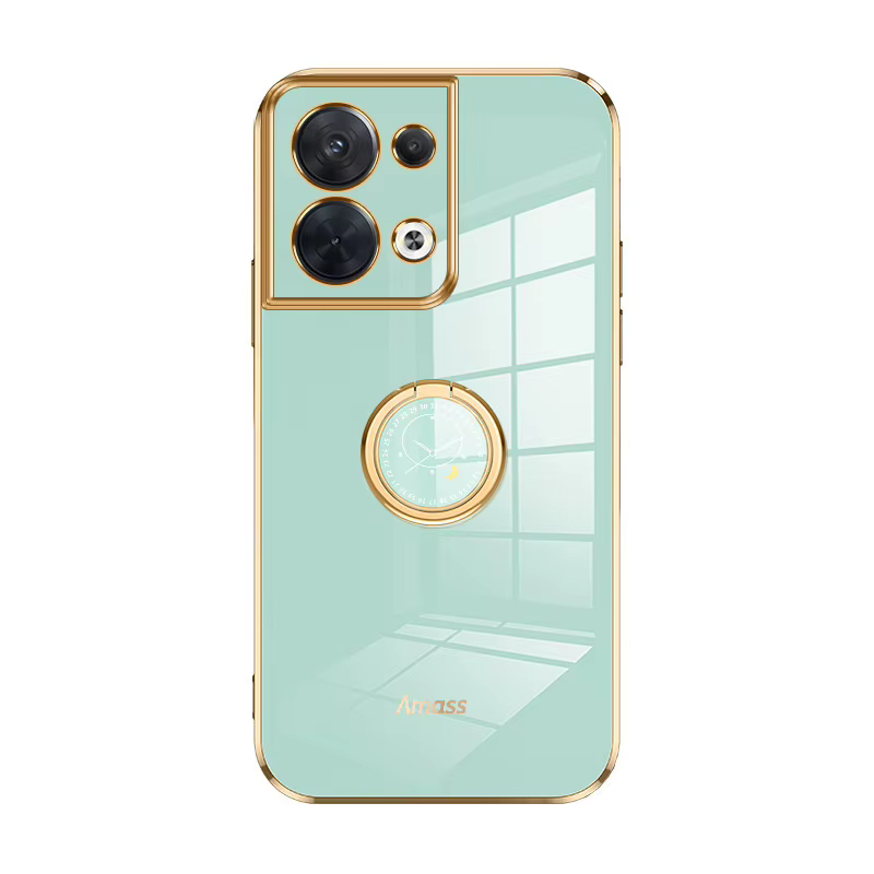 Funda Silicona Oppo Reno 8/13/14 Pro – Marco Dorado con Correa - imagen 2