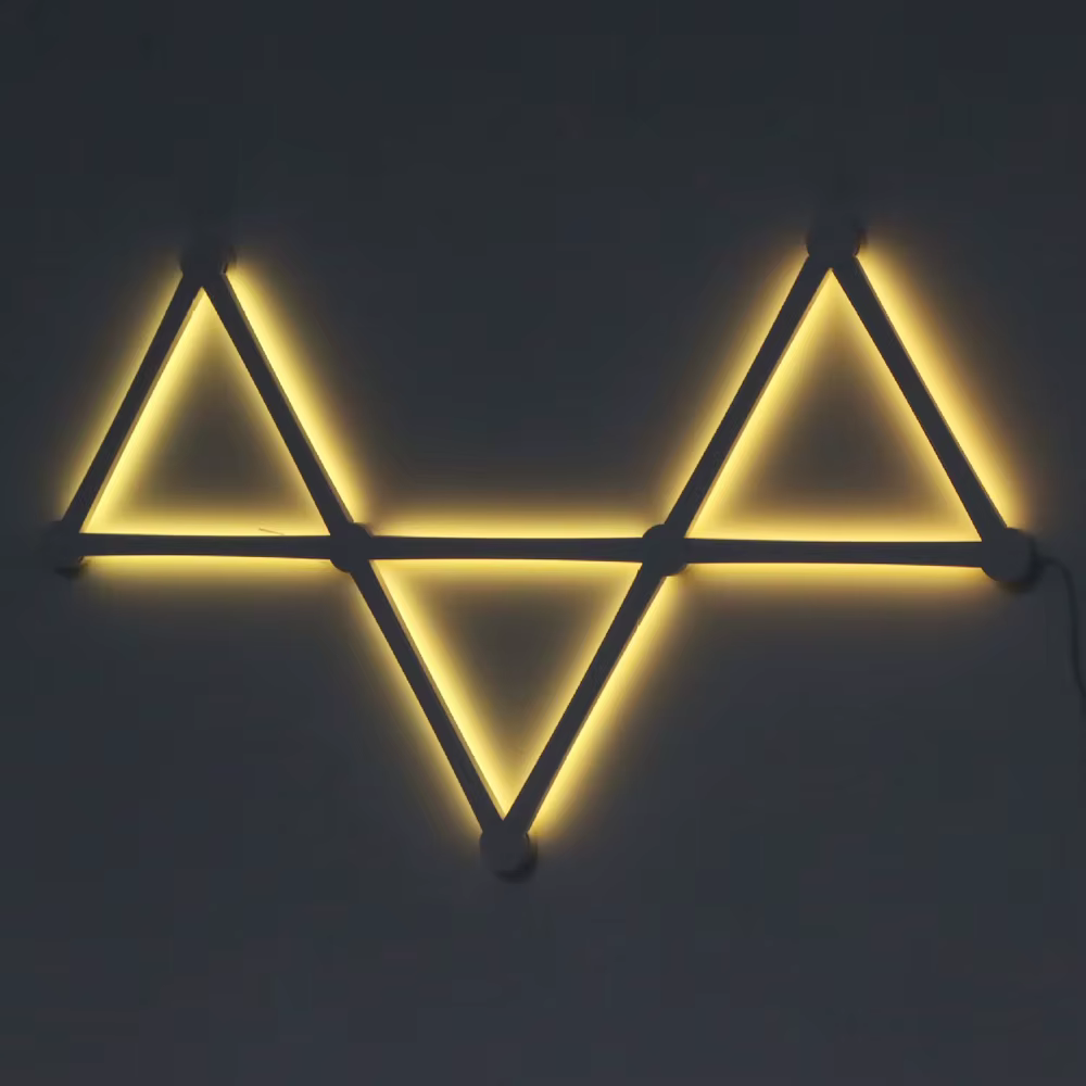 Instalación terminado del sistema LED en pared