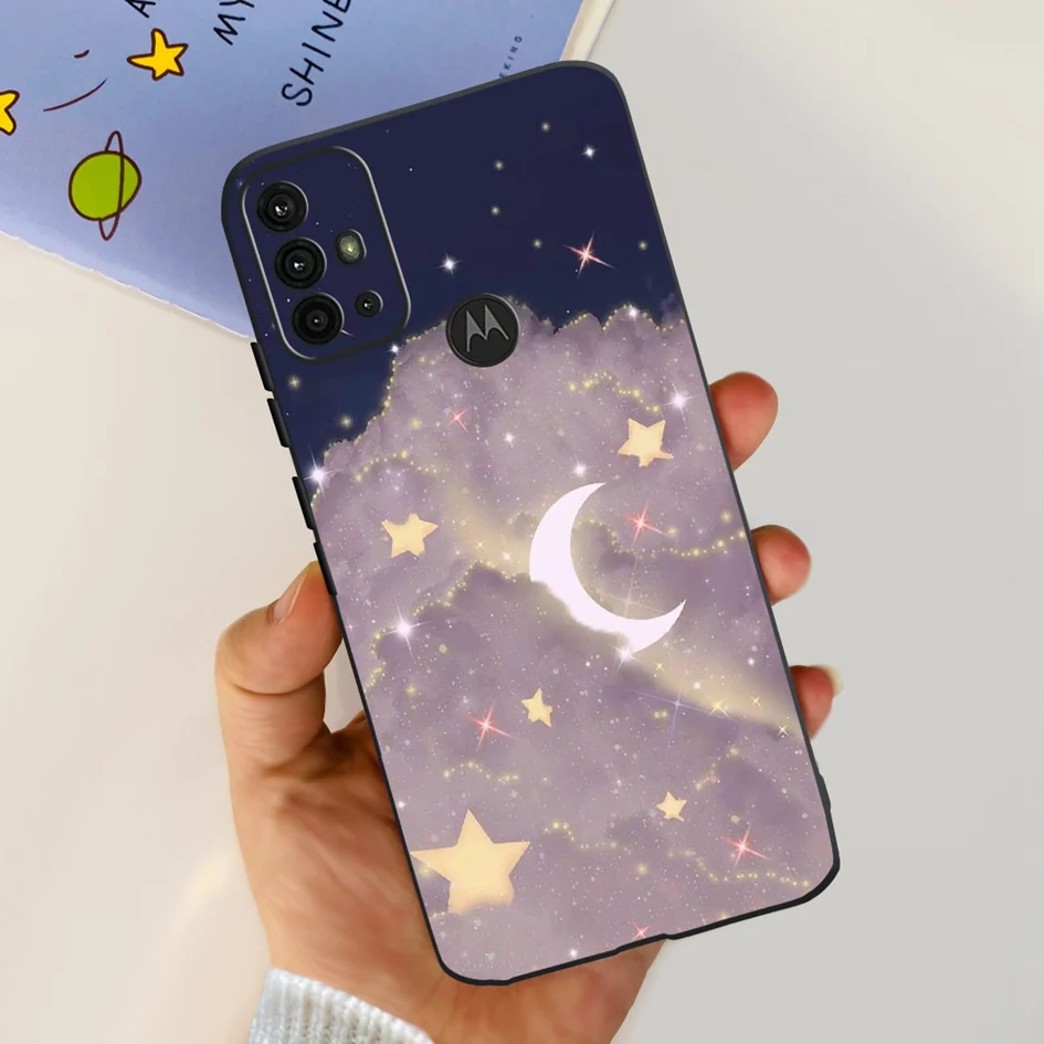 Funda floral TPU vista frontal con diseño floral detallado