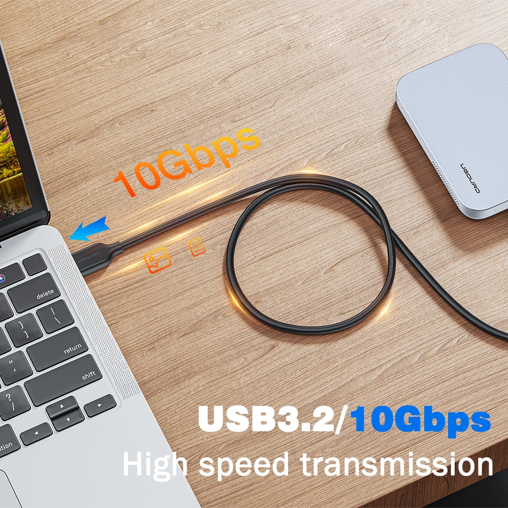 Cable USB-C UGOURD Carga rápida y alta velocidad