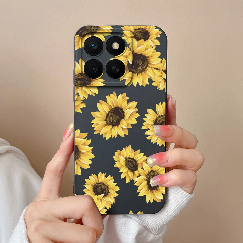 Funda de silicona líquida para Honor X8C con diseño decorativo