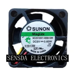 Ventilador Sunon 25mm Refrigeración Alta Velocidad para Servidor