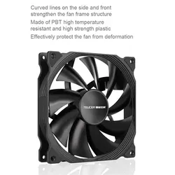 Teucer Ventilador Caja PWM Rodamiento Hidráulico Alto Rendimiento