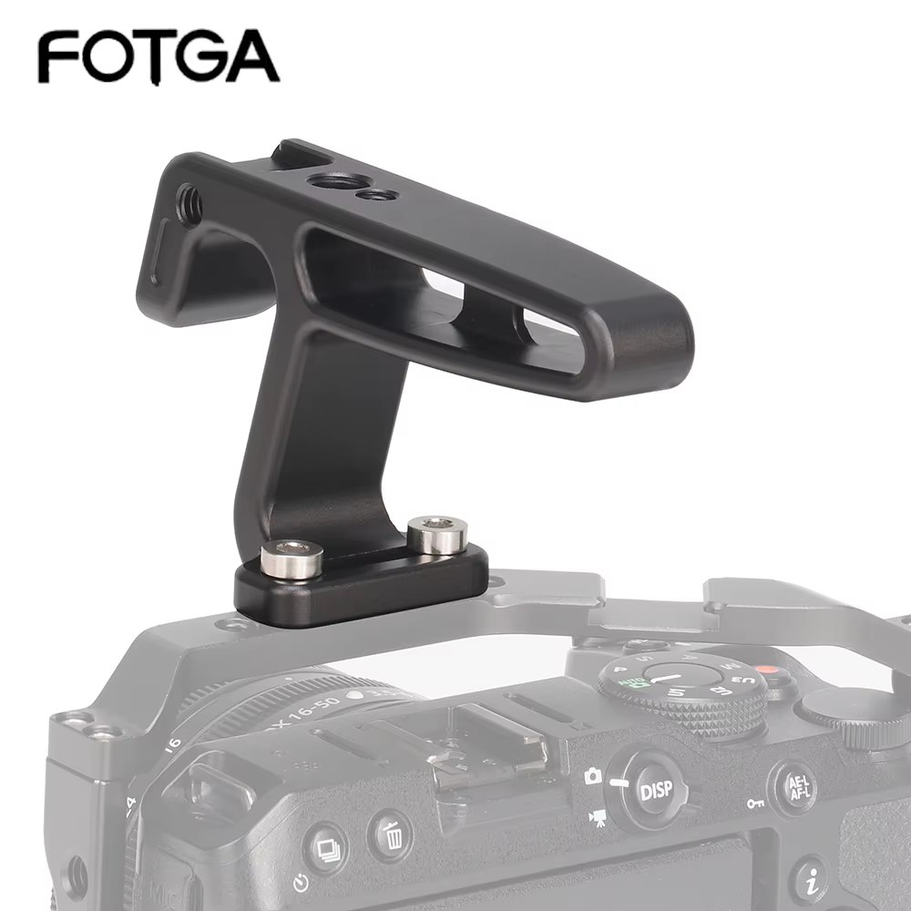 FOTGA Mini Soporte de Zapata Fría con Mango Superior para Cámara