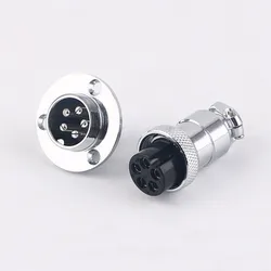 Conector GX20 – Brida de montaje, macho/hembra, 2 a 15 pines