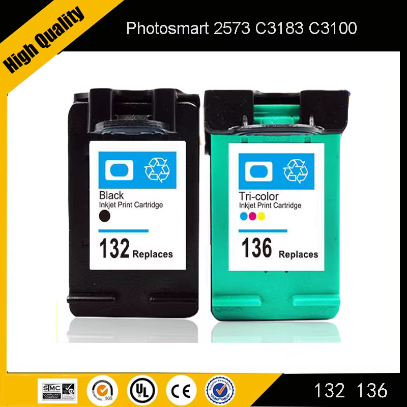 Cartucho tinta HP 132/136 compatible Photosmart e Officejet recambio - imagen 4