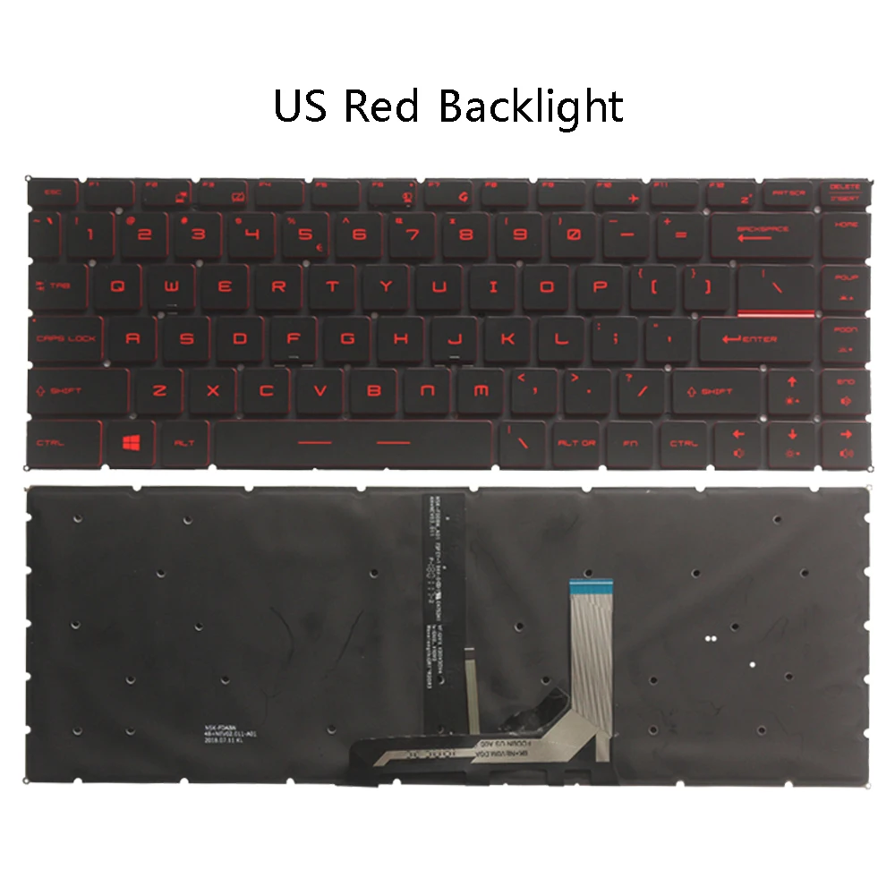 Teclado Retroiluminado MSI GF63 GS65 – RGB Español - imagen 5