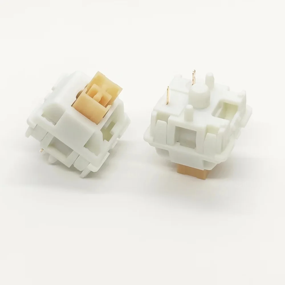 Outemu Interruptores Mecánicos Táctiles Silenciosos RGB Crema - imagen 2