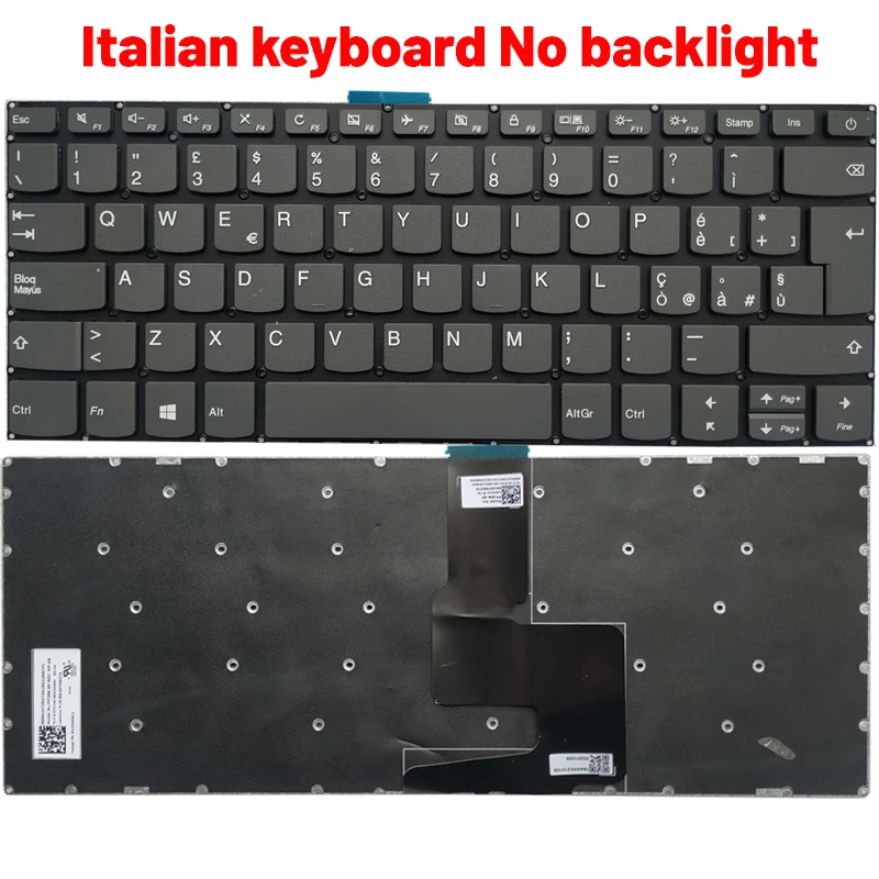 Embalaje del teclado de repuesto
