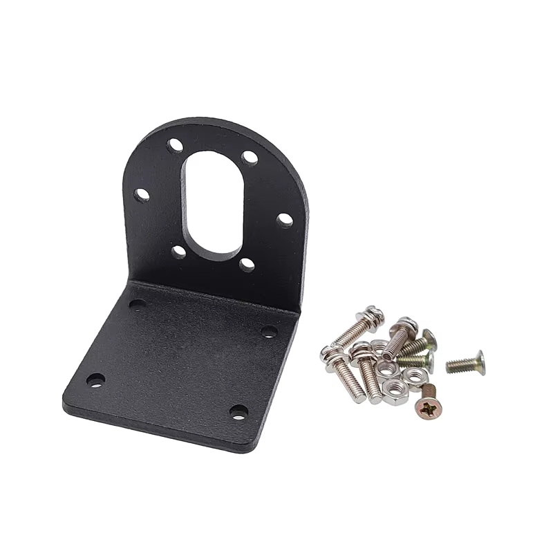 Motor eléctrico alto torque con caja de engranajes y soporte aluminio - imagen 4