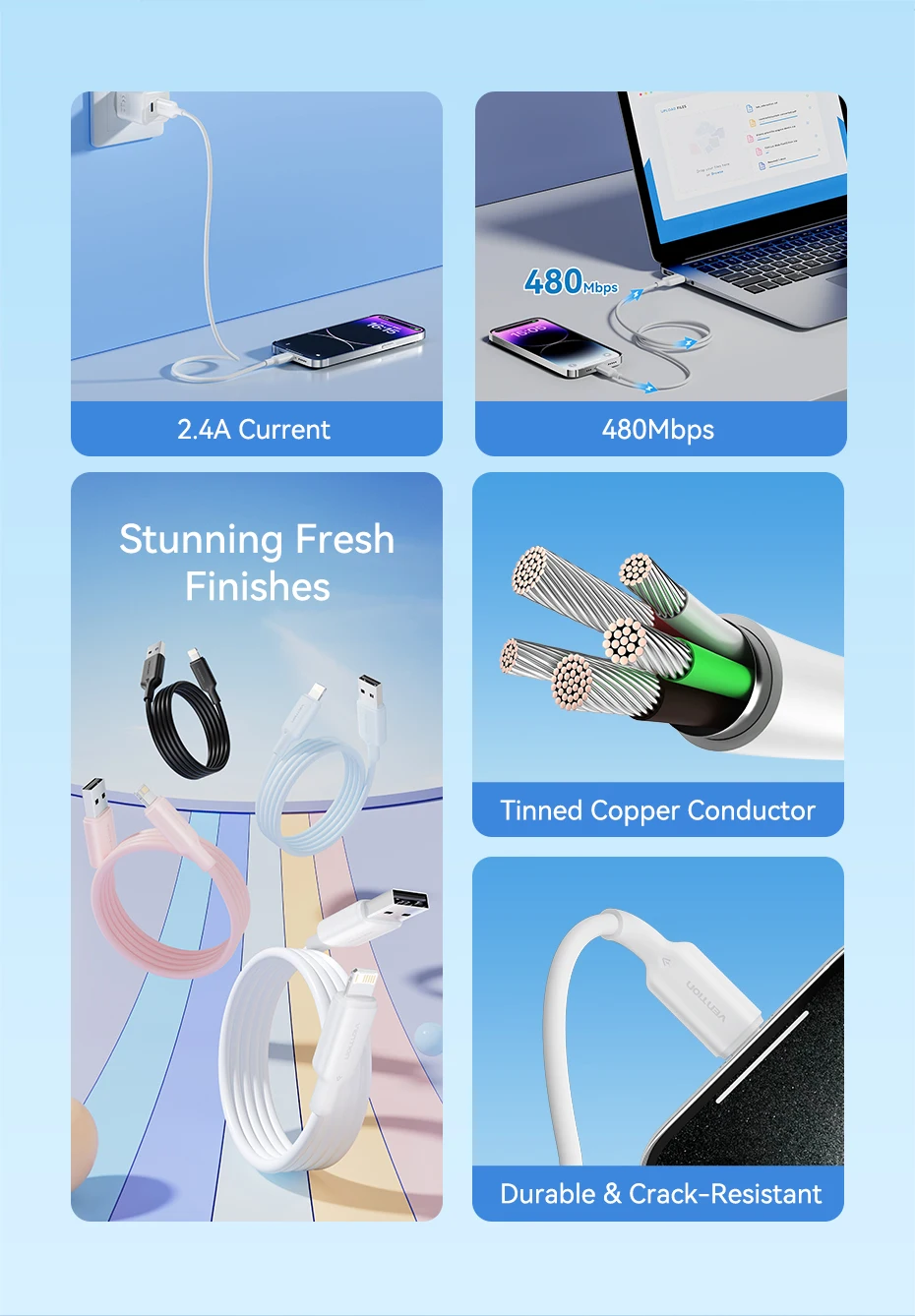 Conector Lightning para iPhone