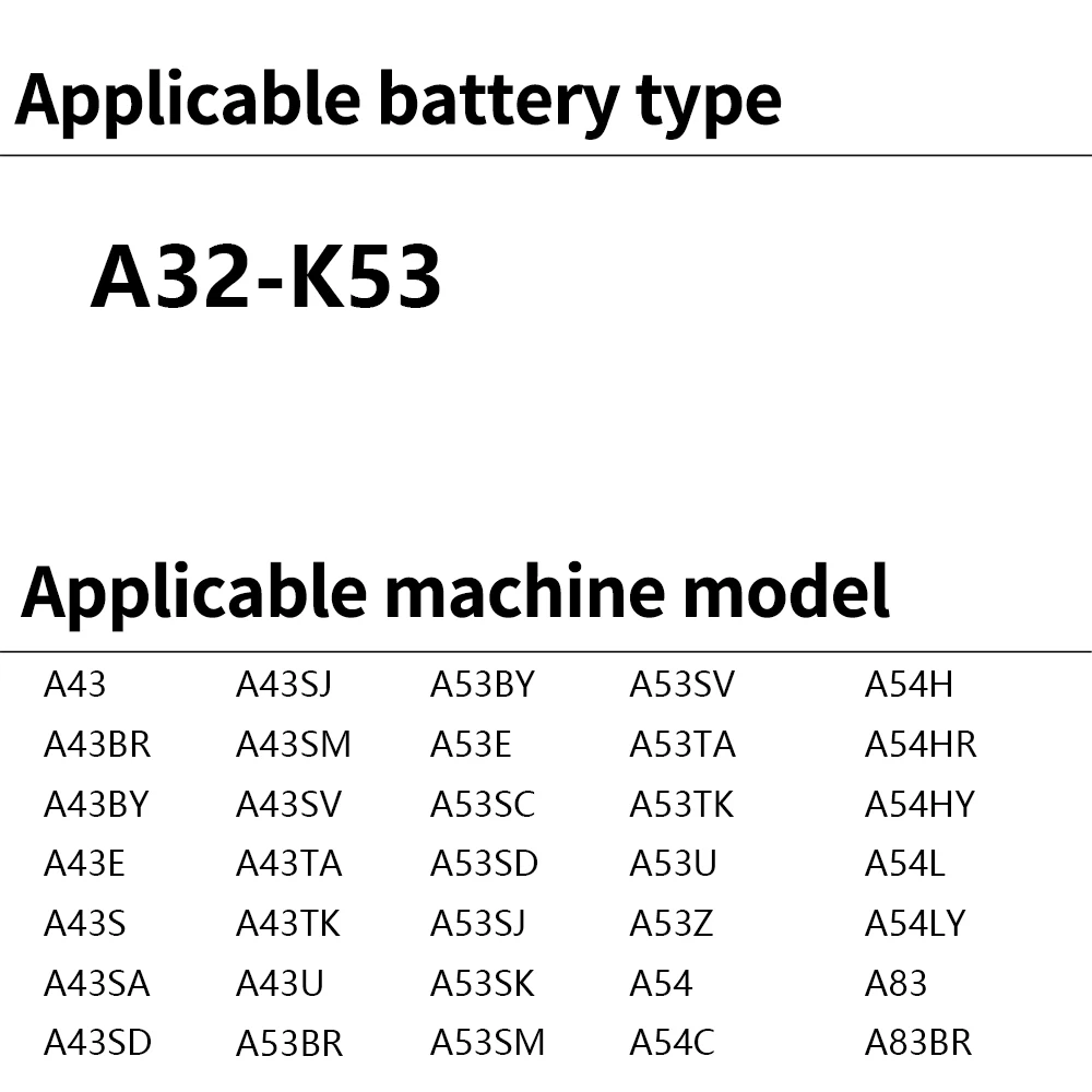 Batería Asus K53 - vista 1