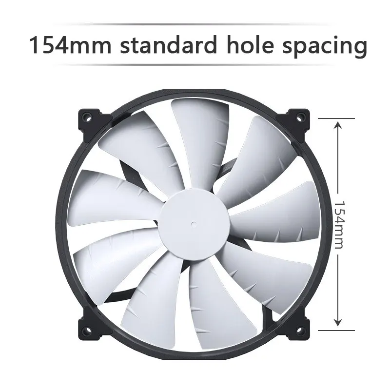 PHANTEKS F200SP Ventilador PC 200mm PWM FDB - Alto flujo silencioso - imagen 3