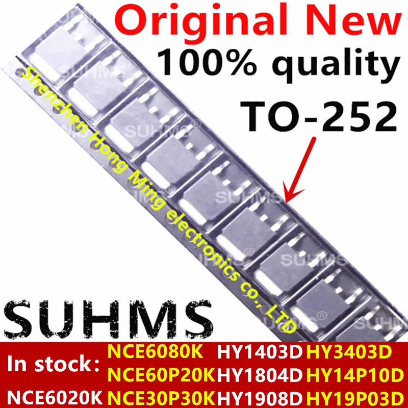 Kit de 10 chipsets MOSFET TO-252 para electrónica