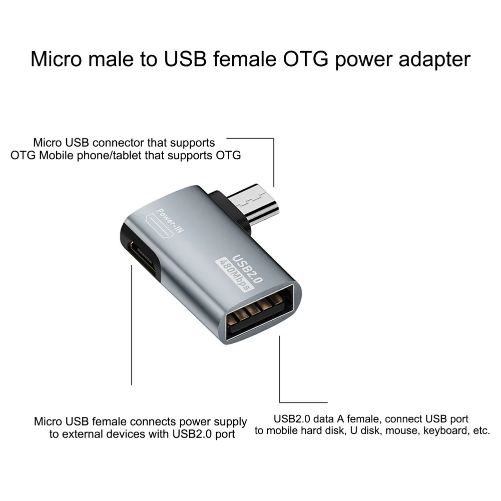 Adaptador listo para conectar a equipo OTG