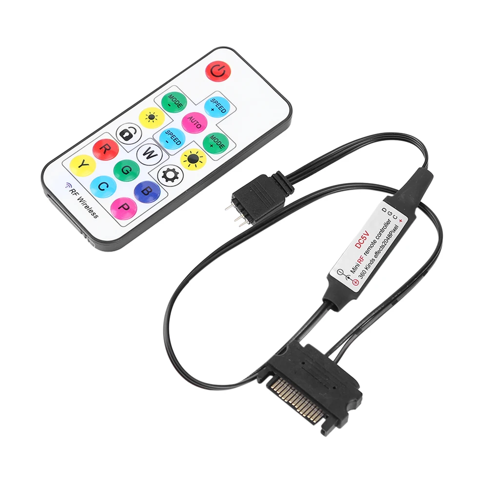 Mando RF 2,4G con Controlador LED RGB para PC Gaming – 17 Teclas - imagen 3