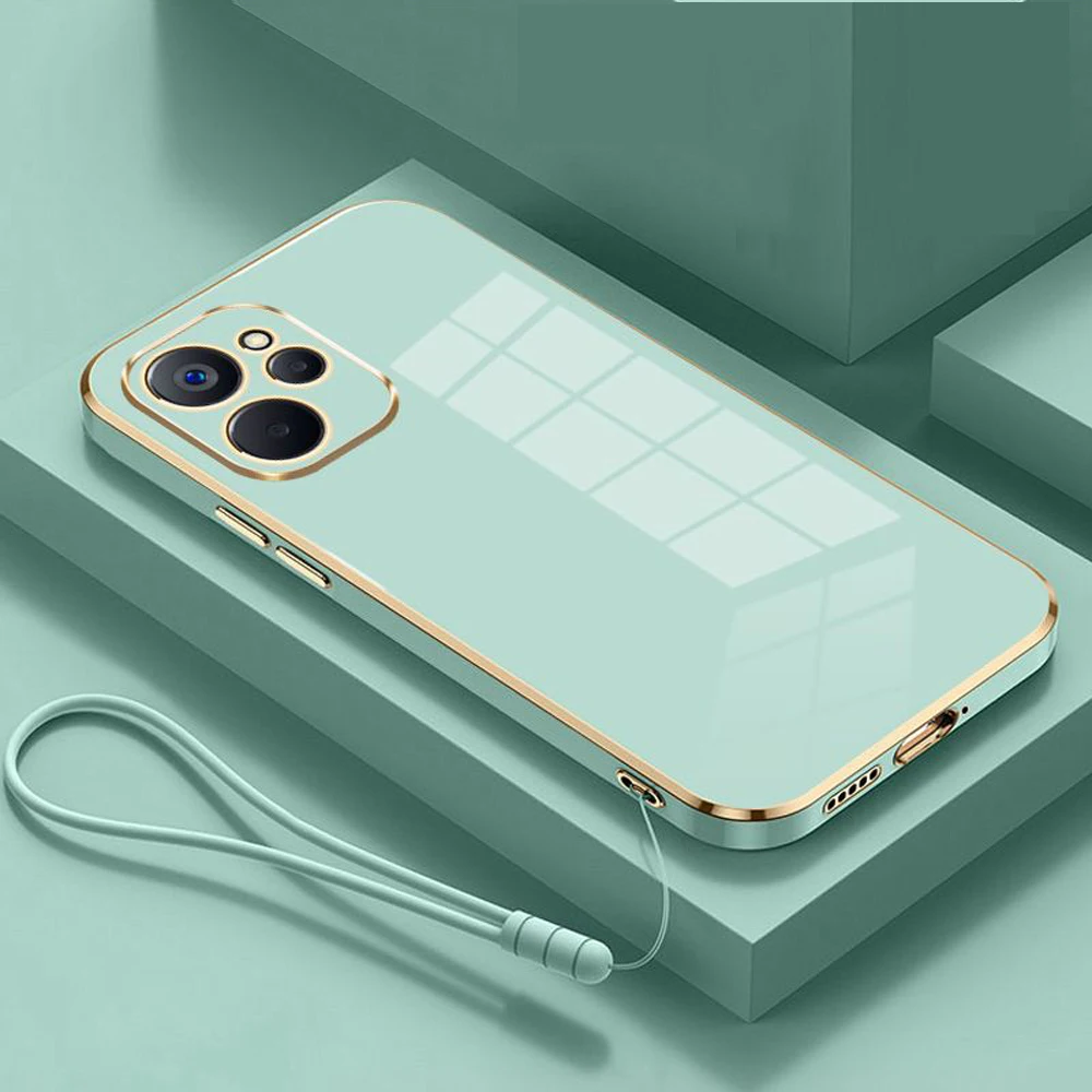 Funda Silicona Tecno Spark 10 Pro – Carcasa Trasera Cuadrada Lujo