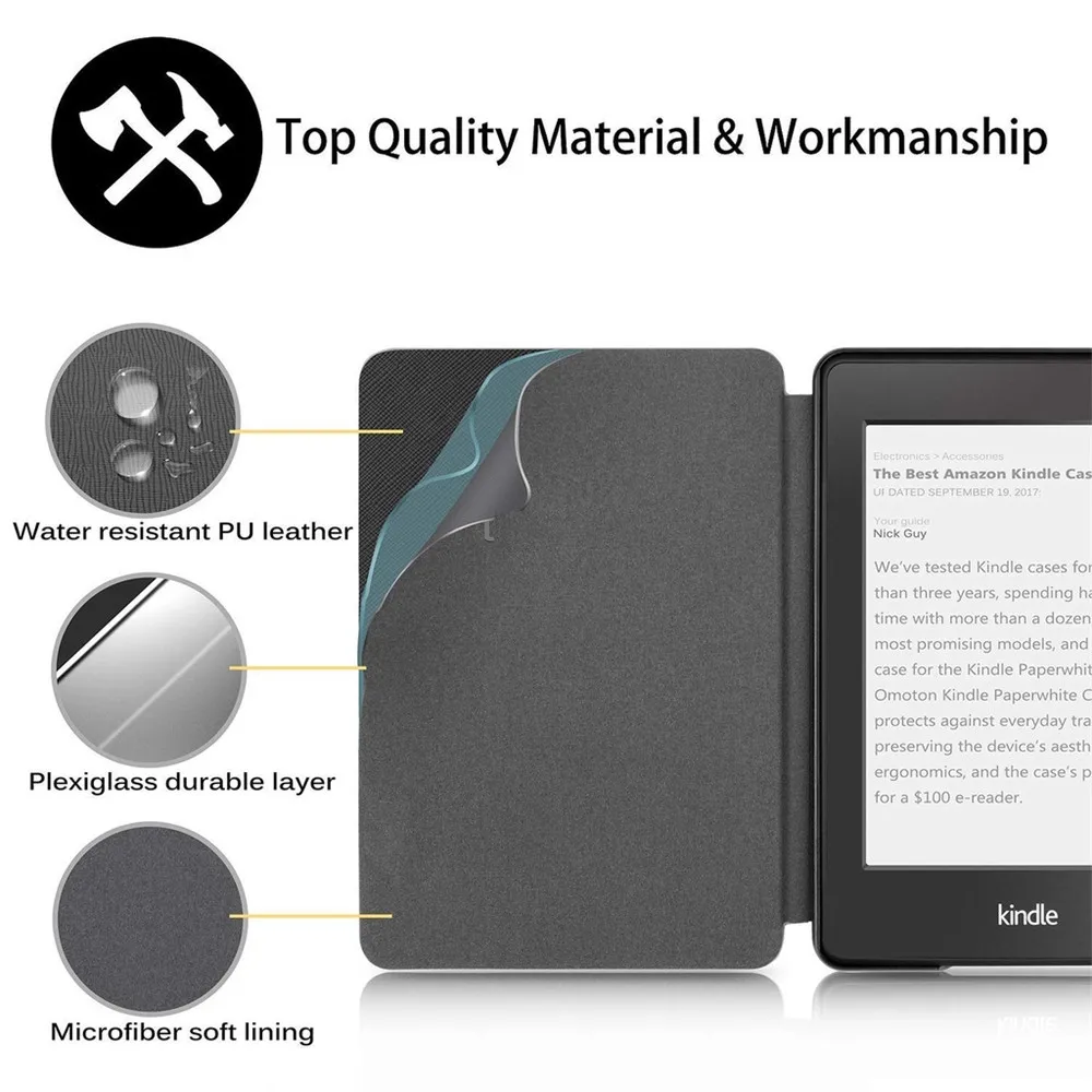 Funda cerrada mostrando diseño slim