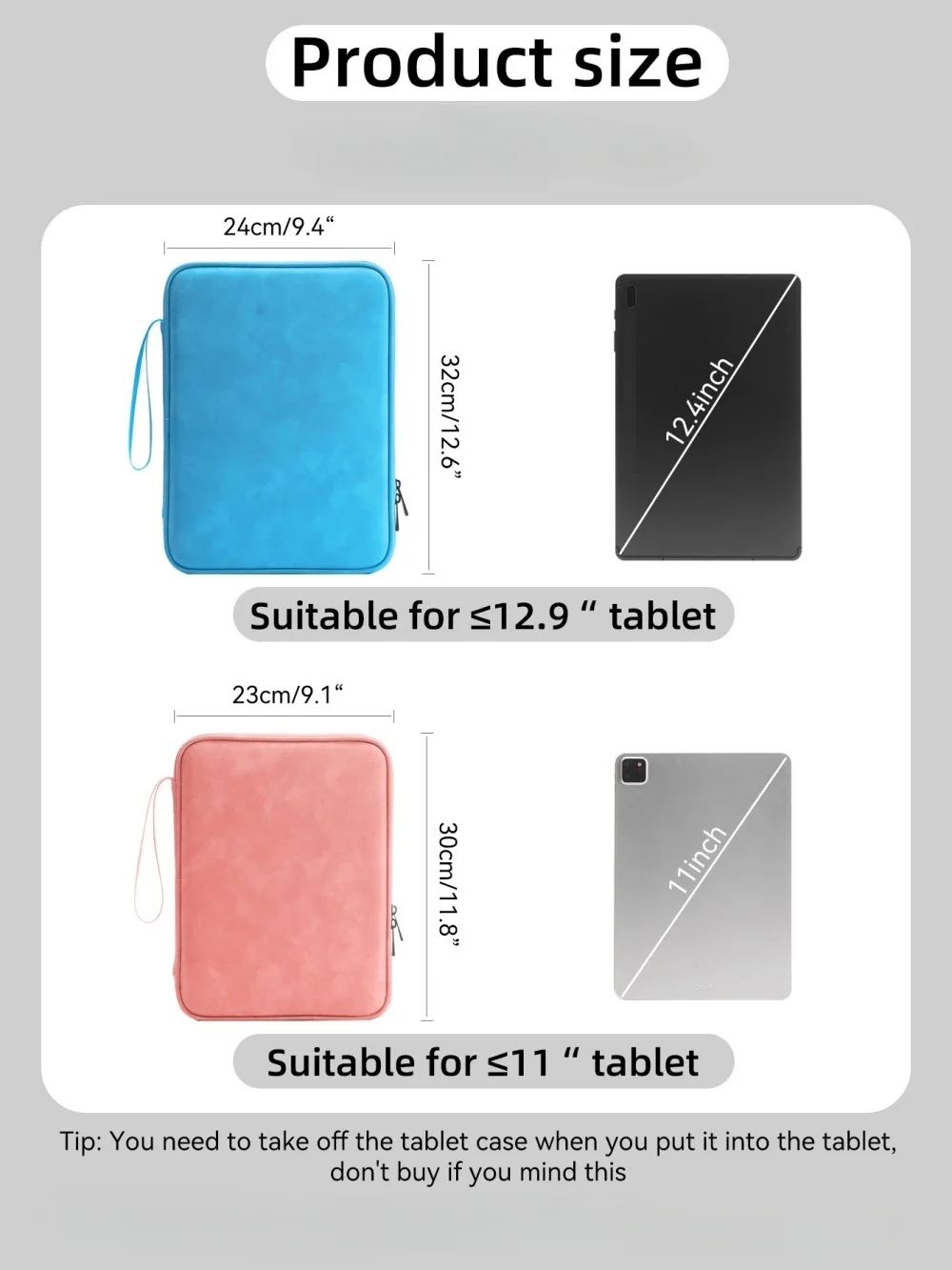 Funda impermeable con cremallera para iPad Pro y iPad Air - imagen 2