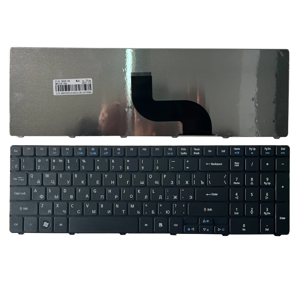 Teclado negro para Acer Aspire con distribución cirílica