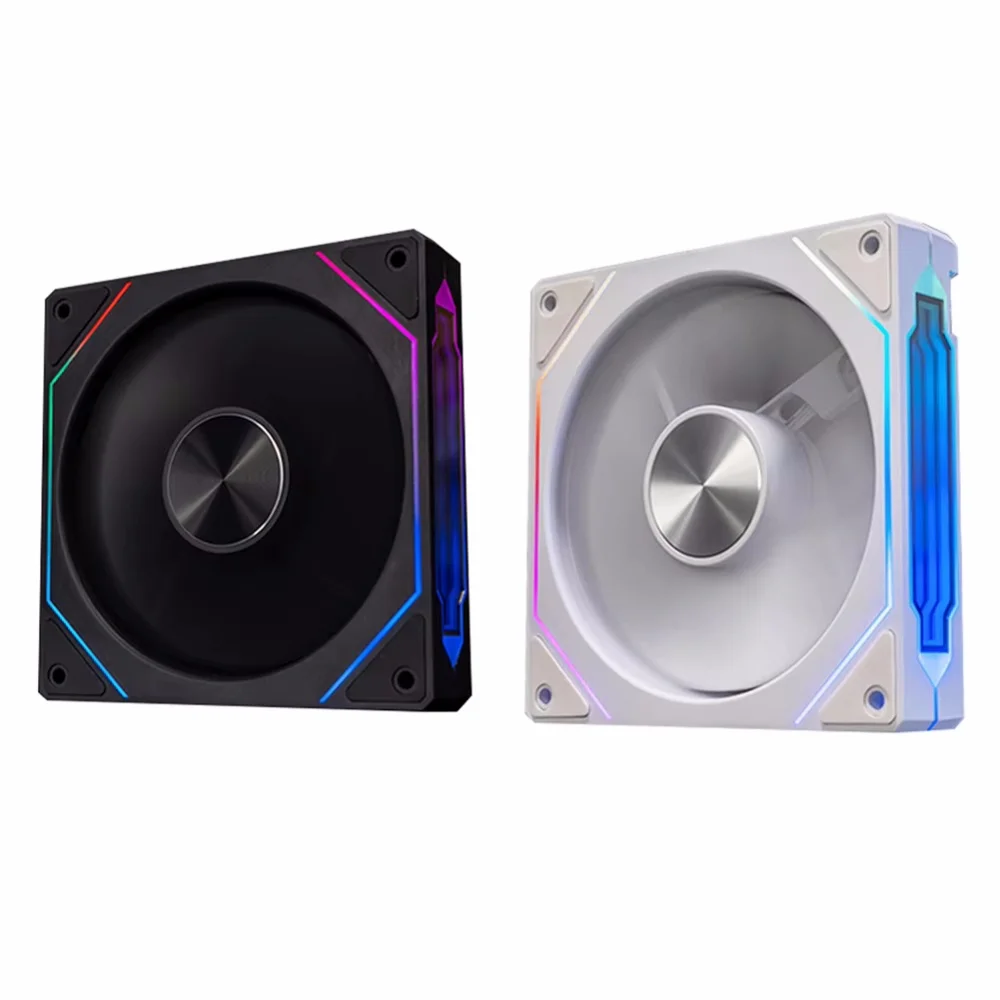 Ventilador PC 120mm ARGB PWM Silencioso Efecto Espejo Infinito - imagen 2
