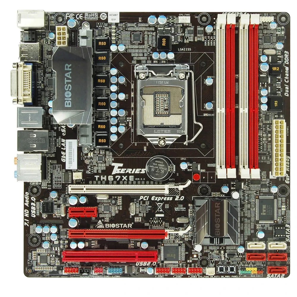 Conexión PCIe y placa base