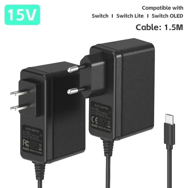 Cargador Data Frog Nintendo Switch OLED – Adaptador CA Rápido - imagen 3