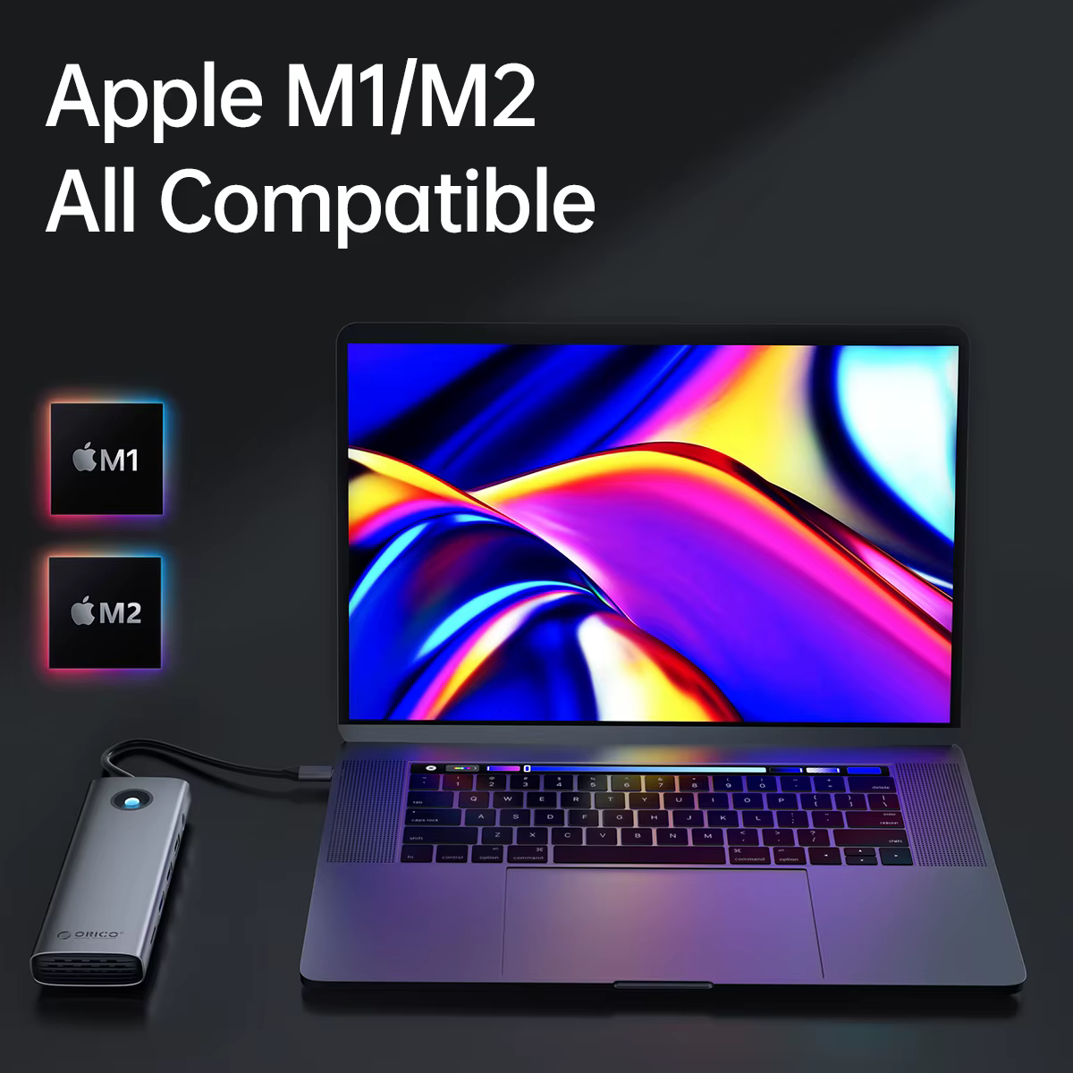 Adaptador USB-C compatible con múltiples dispositivos