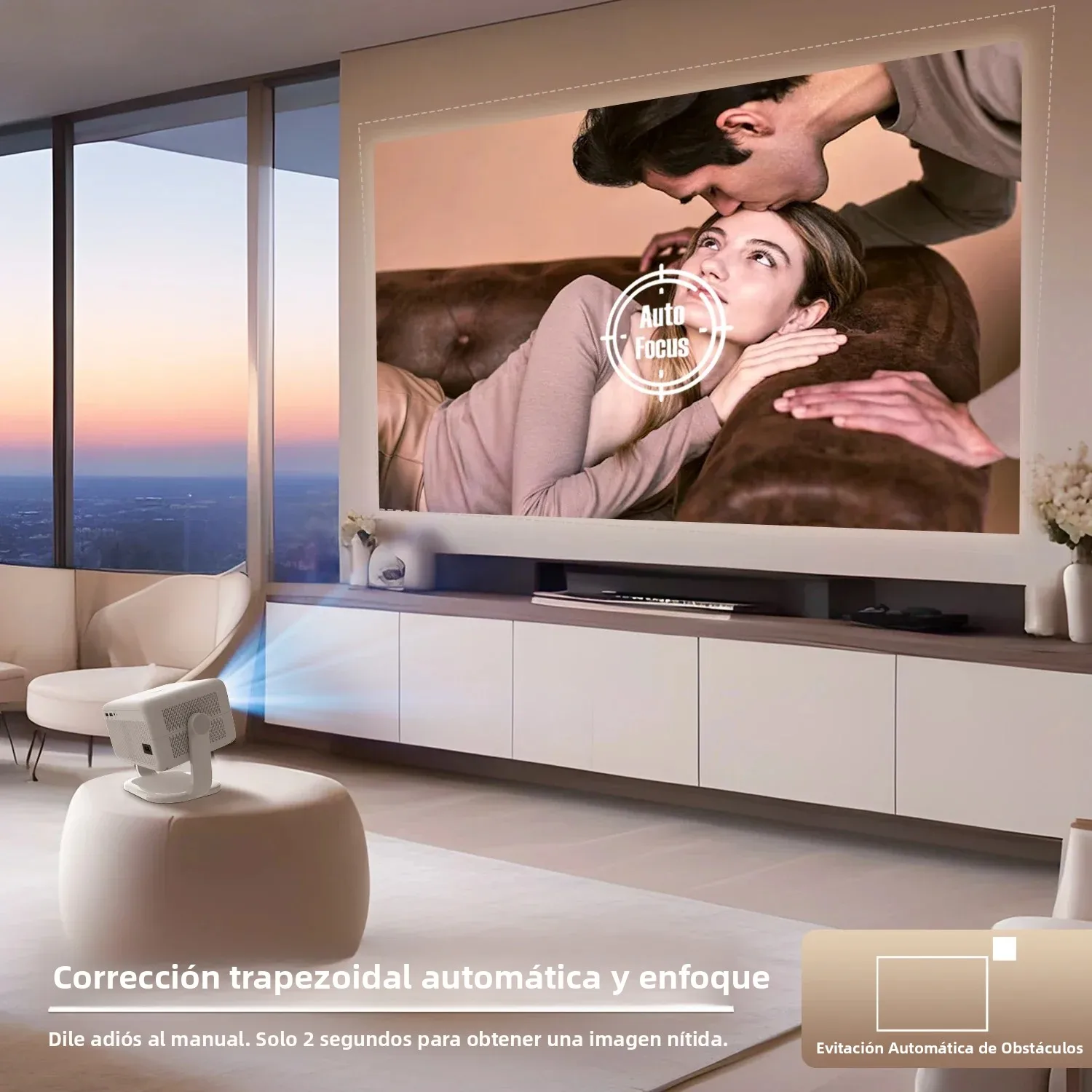 Magcúbico Nativo Proyector portátil 4K Android 11, 360 y enfoque - imagen 4