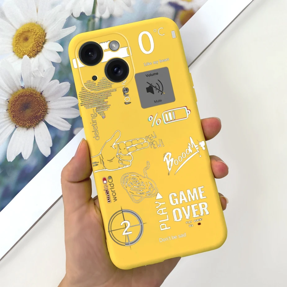 Detalle del diseño artístico de la funda de silicona