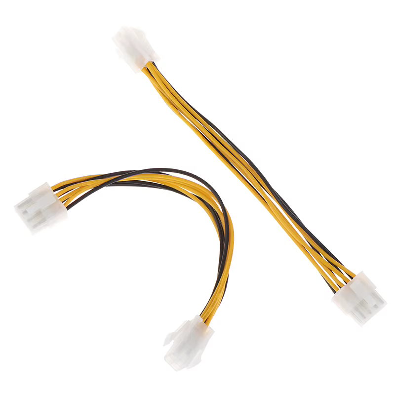 Adaptador fuente alimentación CPU 4 a 8 pines macho ATX 12V - imagen 3