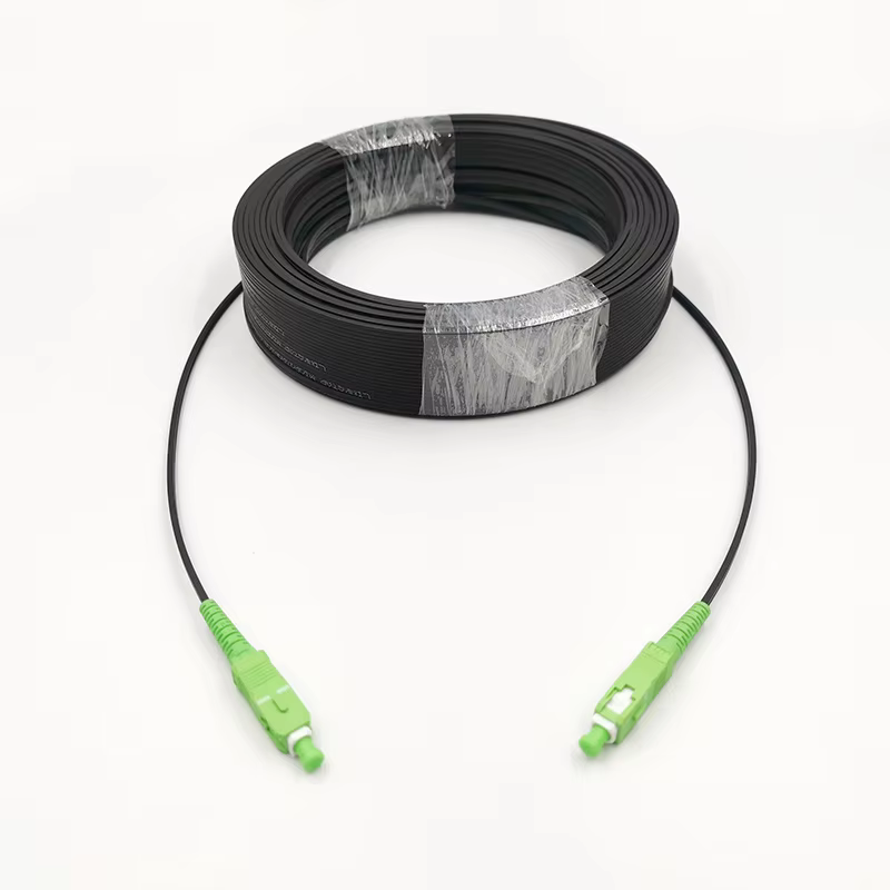 Detalle del conector SC/APC monomodo