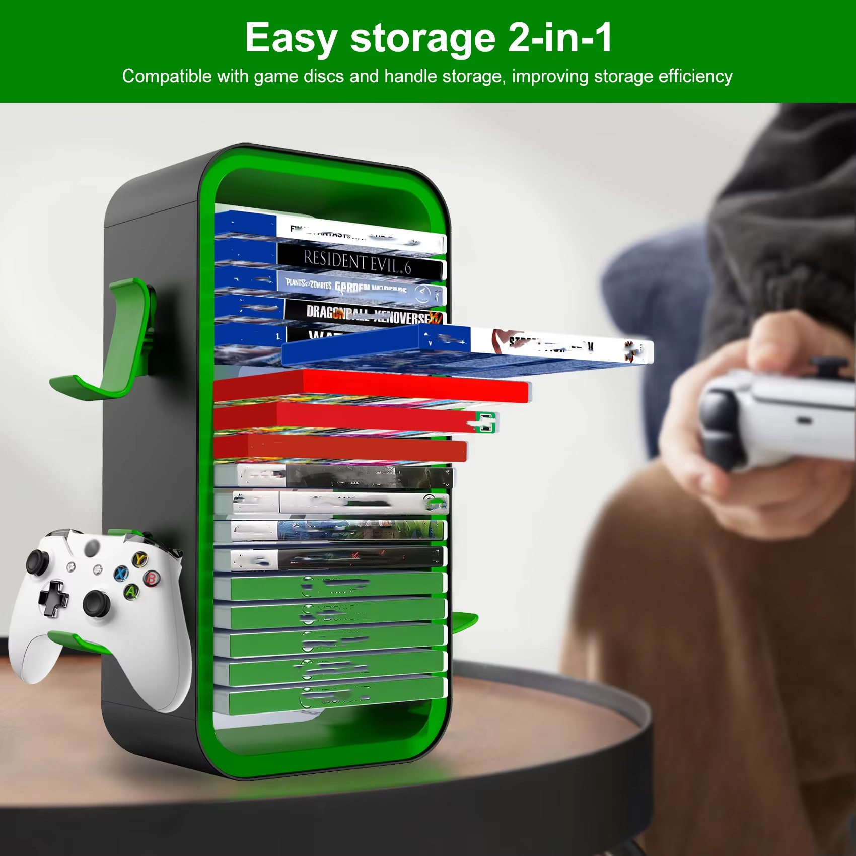 Torre LinYuvo KP06 para organizar videojuegos y accesorios