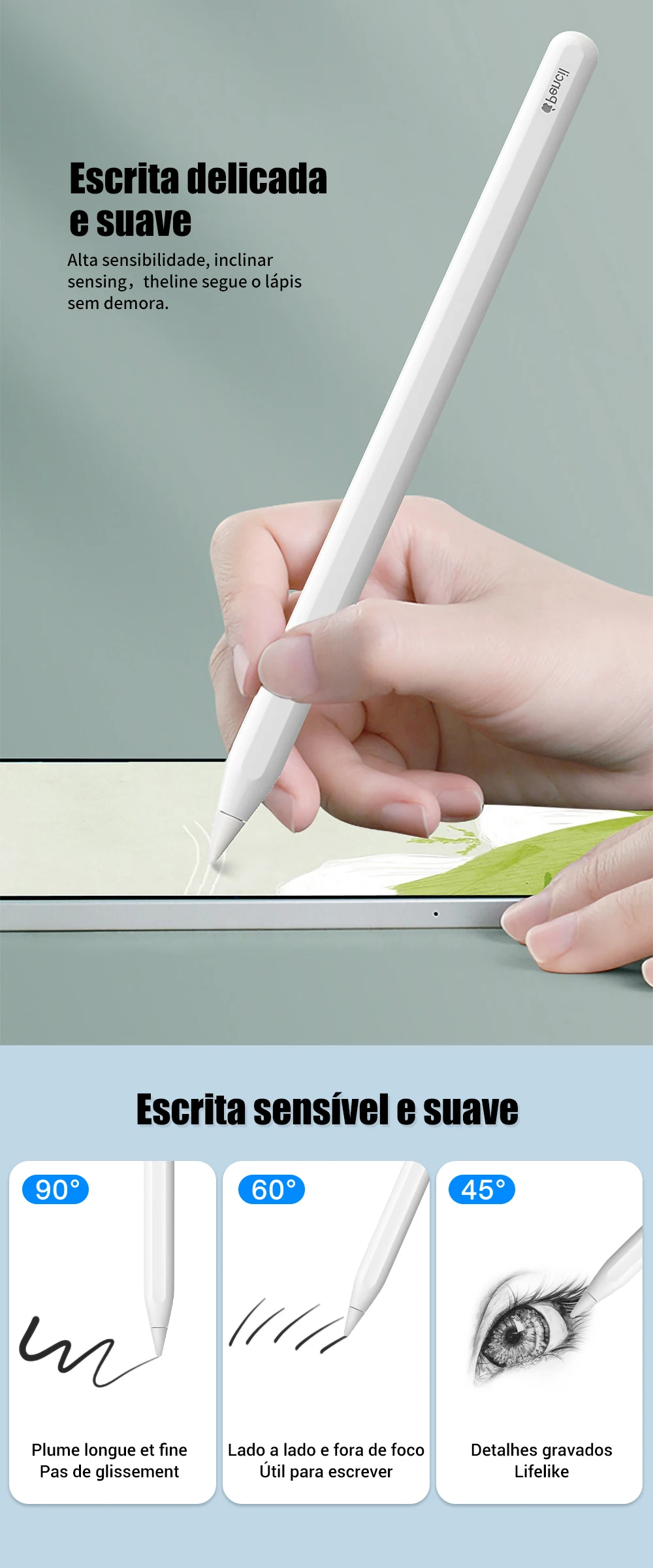 S seems sensitive and soft writing