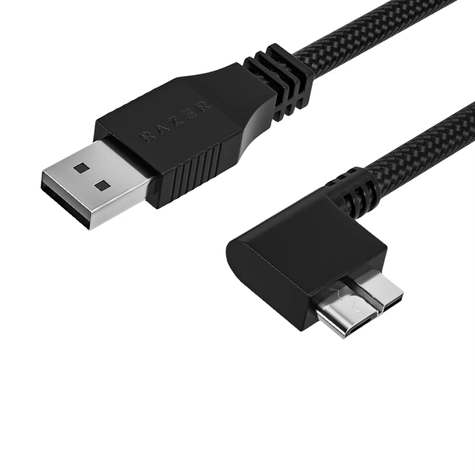 Vista lateral del cable USB 3.0 de 90 grados