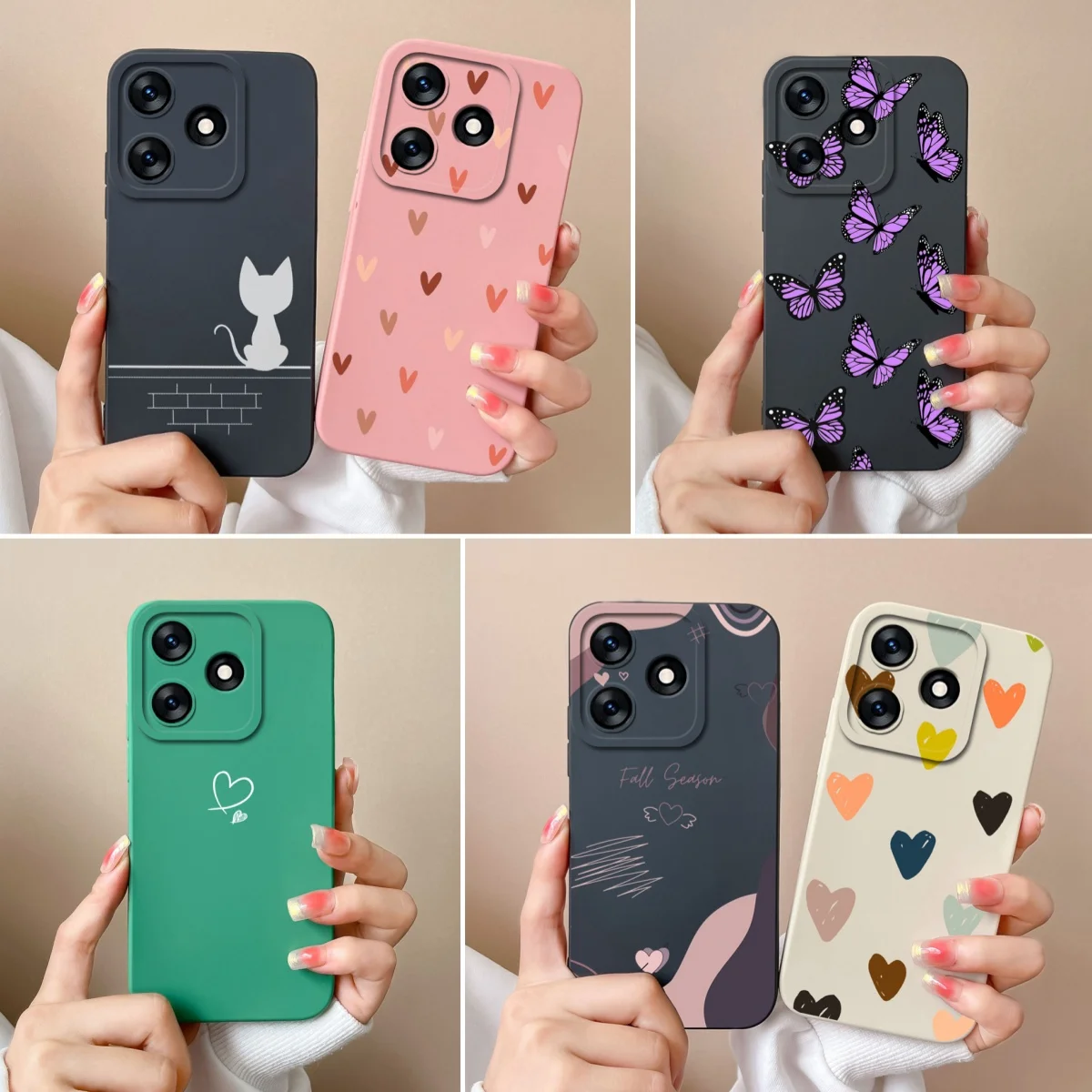 Funda Silicona Tecno Spark 10 Pro con Corazón – Protección Cámara - imagen 2