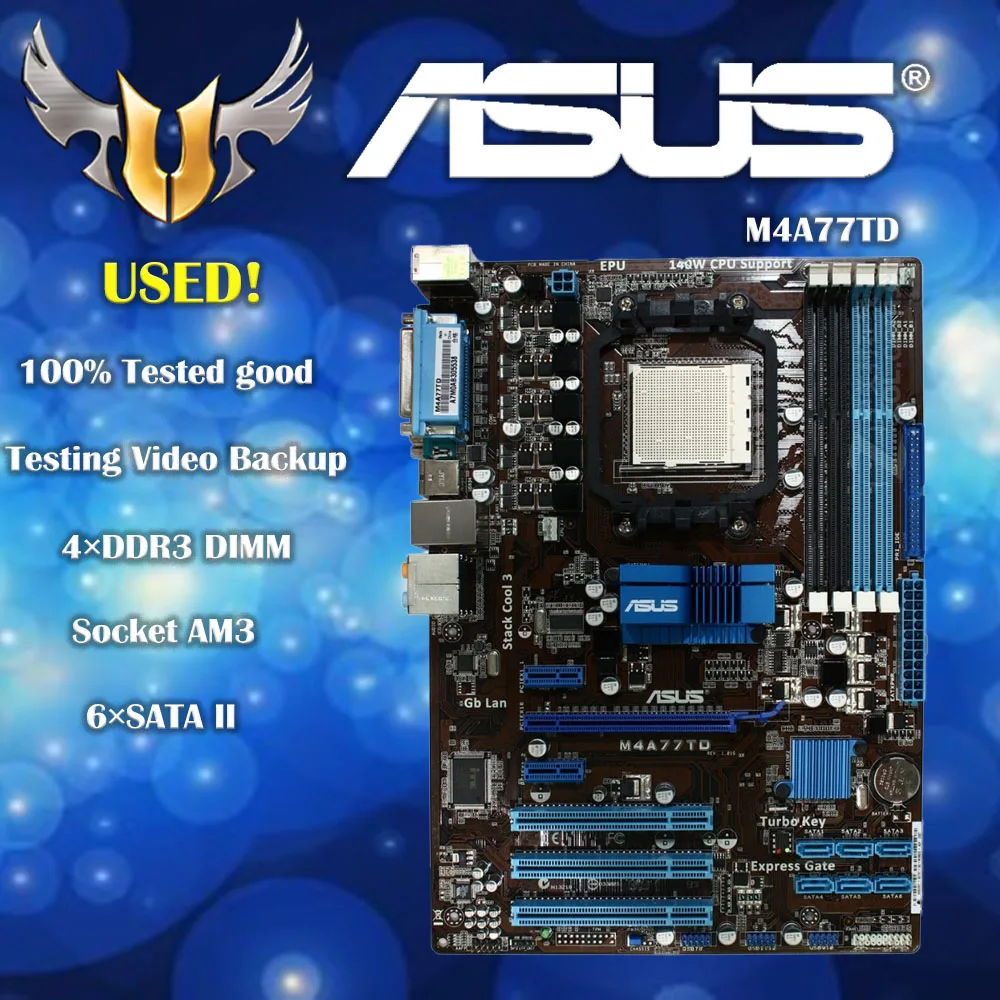 Placa Madre Asus M4A77TD Socket AM3 DDR3 SATA II USB 2.0 - imagen 5