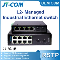 Conmutador Industrial Gestionado Gigabit con SFP y Enlace L2