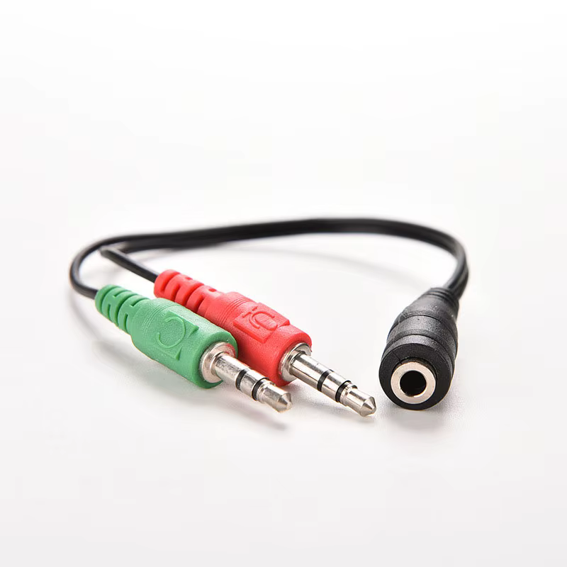 Adaptador Jack 3.5mm Doble Hembra a Macho para Auriculares y Micrófono - imagen 3