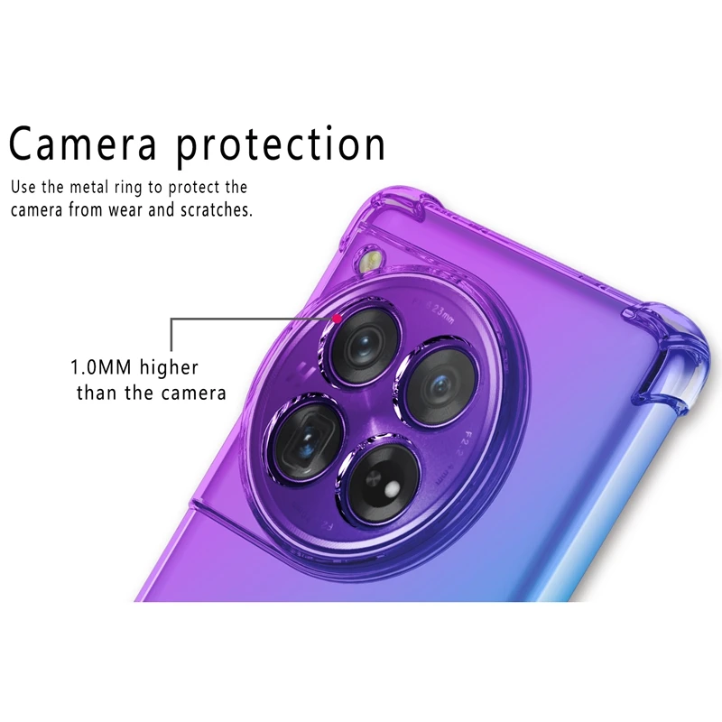 Funda TPU OnePlus Antigolpes Airbag Degradado Elegante Duradera - imagen 4