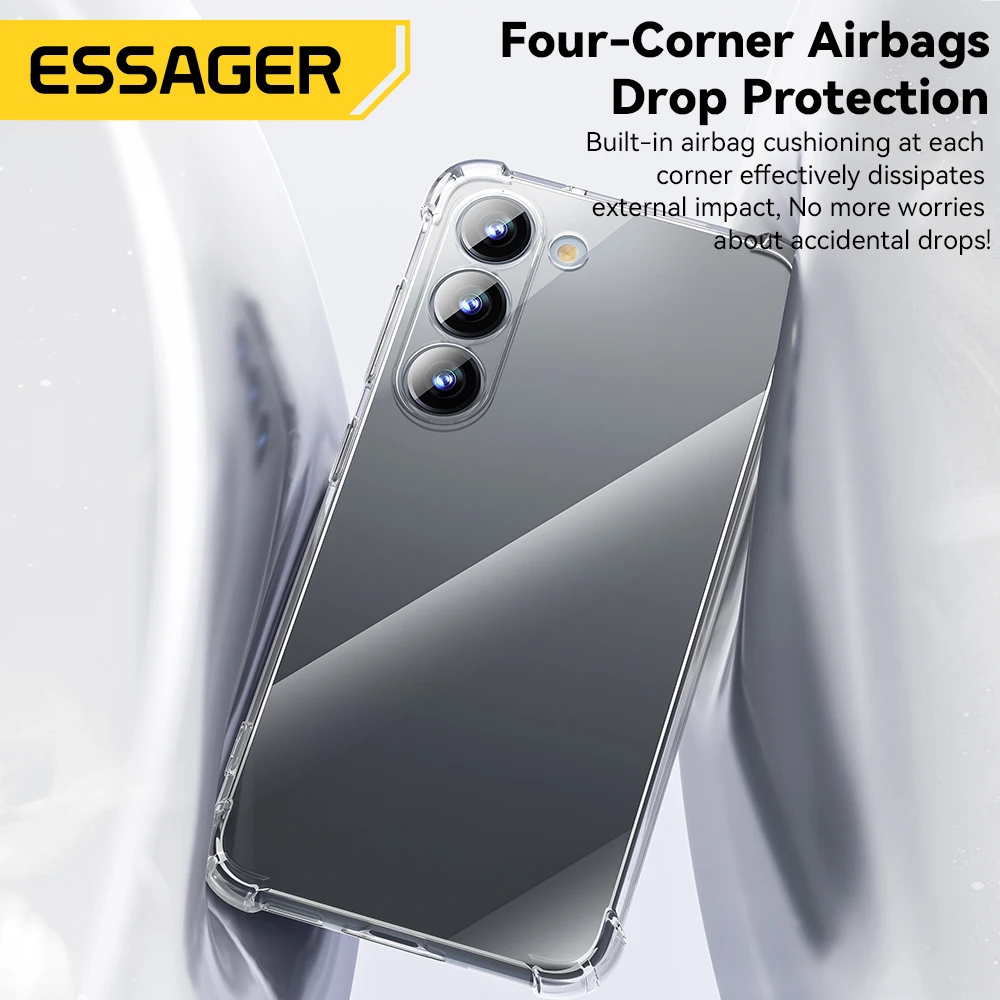 Essager Funda Transparente Anticaídas para Samsung S10/S21/S23, Note 9 - imagen 5