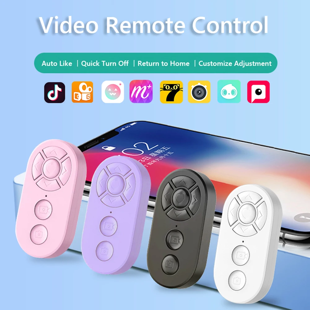 Disparador Bluetooth para Selfies, Compatible con iPhone y Xiaomi